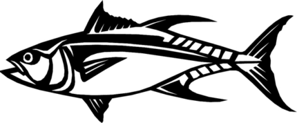 fish diecut boating decal 6304