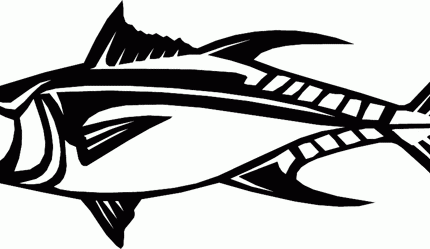 fish diecut boating decal 6304