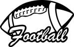 Football Decal Football Vinyl Sticker