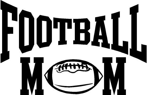 Football Mom Window Wall Decal 2