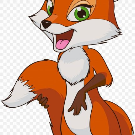 FOX cartoon-clip-art-STICKER