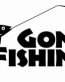 gone fishing die cut vinyl car decal