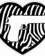 HAND GUN IN HEART FILLS skin zebra