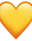 heart yellow emoji