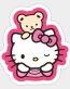 HELLO K WITH BEAR STICKER 44