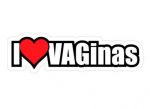 I Heart VAGinas Funny Vinyl Car Decal