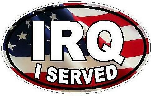 I Served IRQ FILLS Flag USA