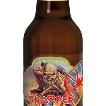 Iron Maiden Trooper Beer Bottle Shaped Sticker