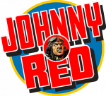 johnny red logo sticker