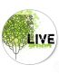 Live Green Circular Sticker 66
