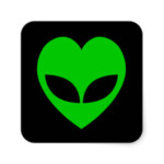 love aliens decal