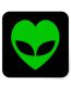 love aliens decal
