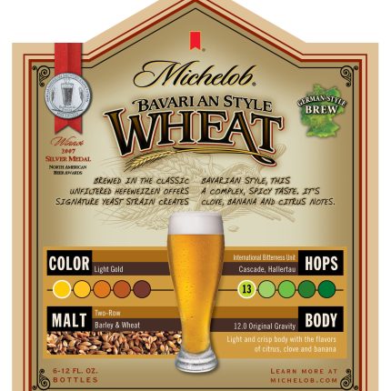 Michelob Bavarian Style Wheat End Panel Decal