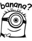 Minion Banana Decal 2