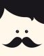 Moustache Face Decal 24