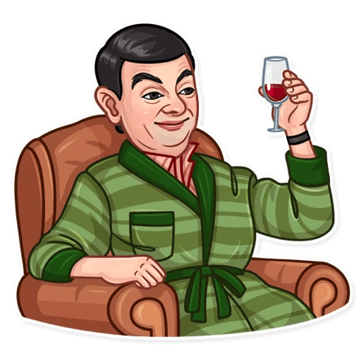 mr bean show funny car sticker 12