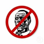 No Zombies Sticker 2