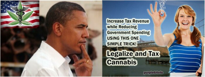 Obama Legalize Weed Sticker