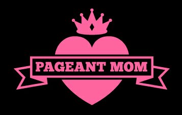 Pageant Mom Vinyl Decal Car Sticker