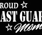 PROUD Military Stickers COAST GUARD MOM