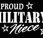 PROUD Military Stickers MILITARY NIECE