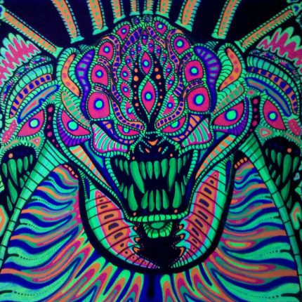 psychedelic animals car window or wall decal 2