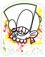 rasta stoned peace sticker
