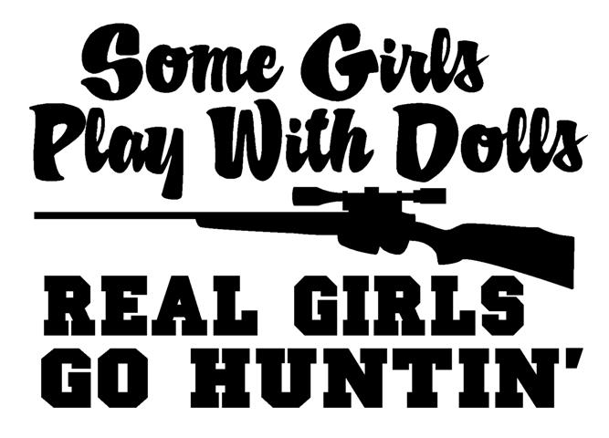 Real Girls Go Huntin Decal