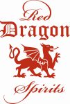 Red DRAGON Rectangular Decal