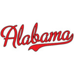 script alabama sticker