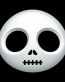 Skull Decal Sticker 12A