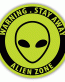Stay-Away-Alien-Zone-Warning-Sign-Funny-Car Sticker