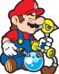 stoned mario sticker