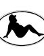 Mudflap Man Oval Decal