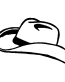Cowboy hat decal