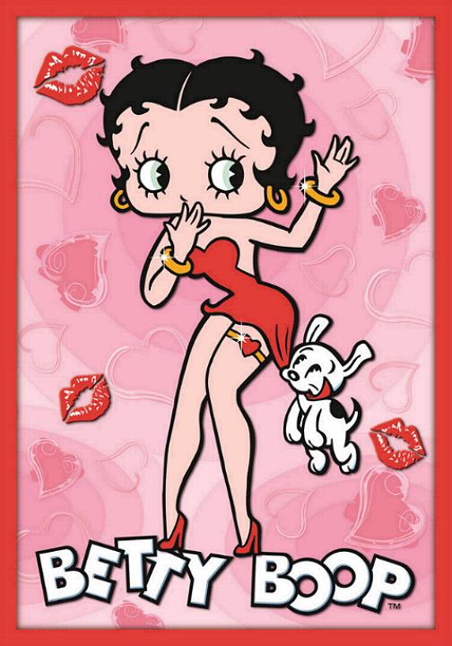 Betty boop cartoon sticker decal 5x3