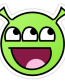 3 eyed alien sticker