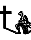 Army Guy Praying Decal