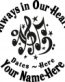 Always in Our Hearts Music Notes Sticker