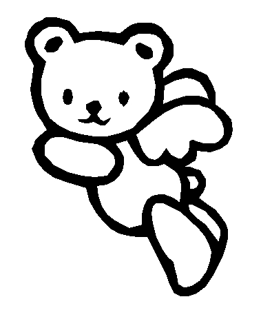 Angel Bear Decal