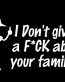 Anti Stick Family Die Cut Decal 06