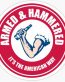 ARMED AND HAMMERED FUNNY BEER STICKER