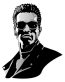Arnold S tough guy Sticker