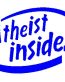 atheist inside sticker
