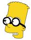 bart-simpson-NERD GLASSES Sticker