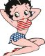 BETTY-BOOP-in-Patriotic-USA-Flag-Colors-Bathing suit sticker