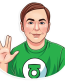 big bang sheldon cooper tv show sticker 5