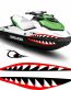 boating mouth and eyes sticker LEFT