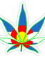 colorado flag leaf sticker