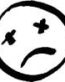 Dead Sad Face Sticker
